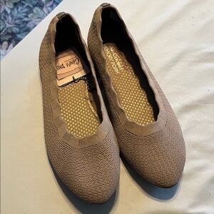 Skechers Brown Knit Flats